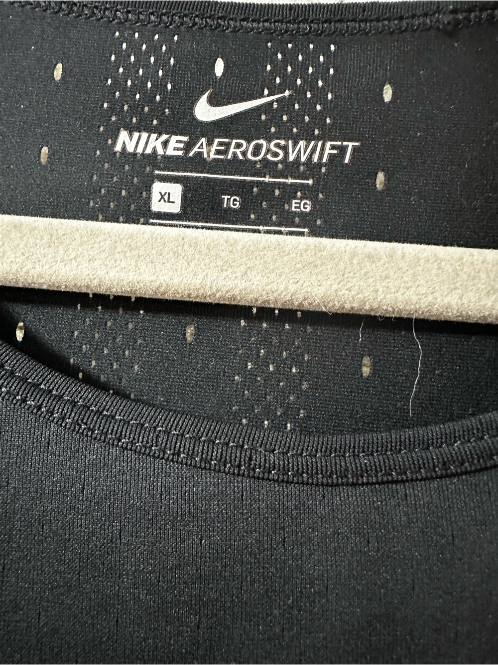 Nike Black Performance Tank with White Swooshes - Picture 3 of 5